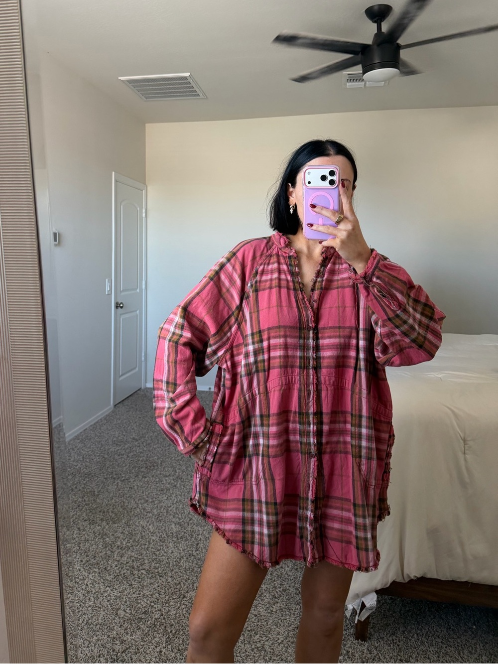 Pink we the free flannel